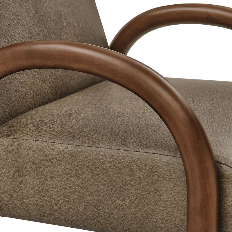 Lunet Faux Leather Upholstered Accent Chair image number 6