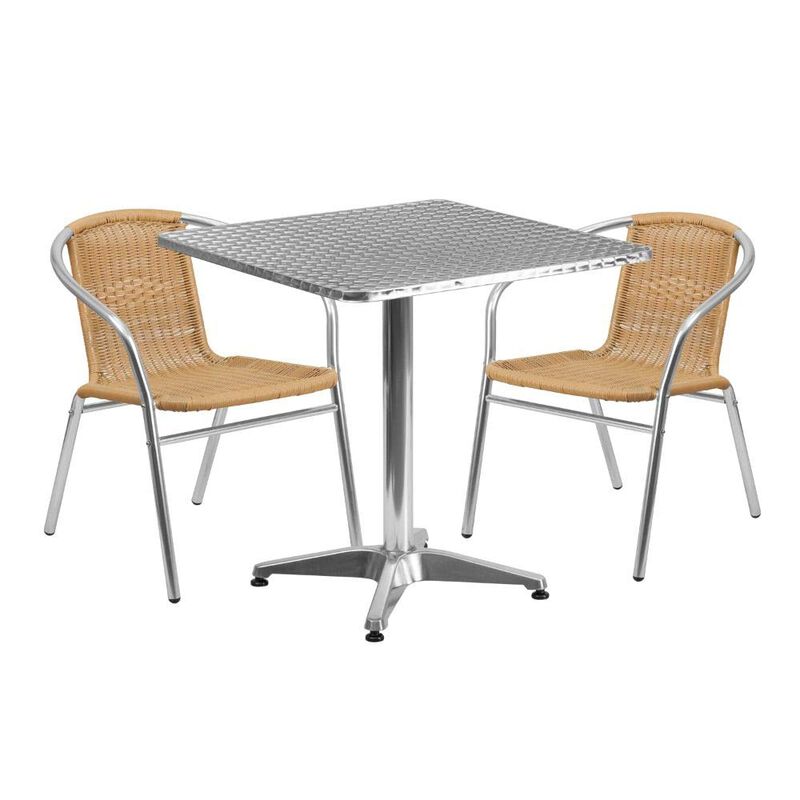 27.5SQ Aluminum Table Set image number 0