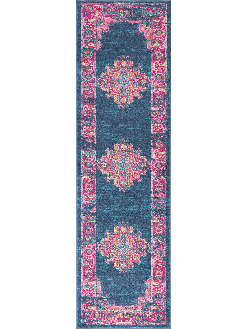 Passion PSN03 Blue 2'2" x 10' Rug image number 0