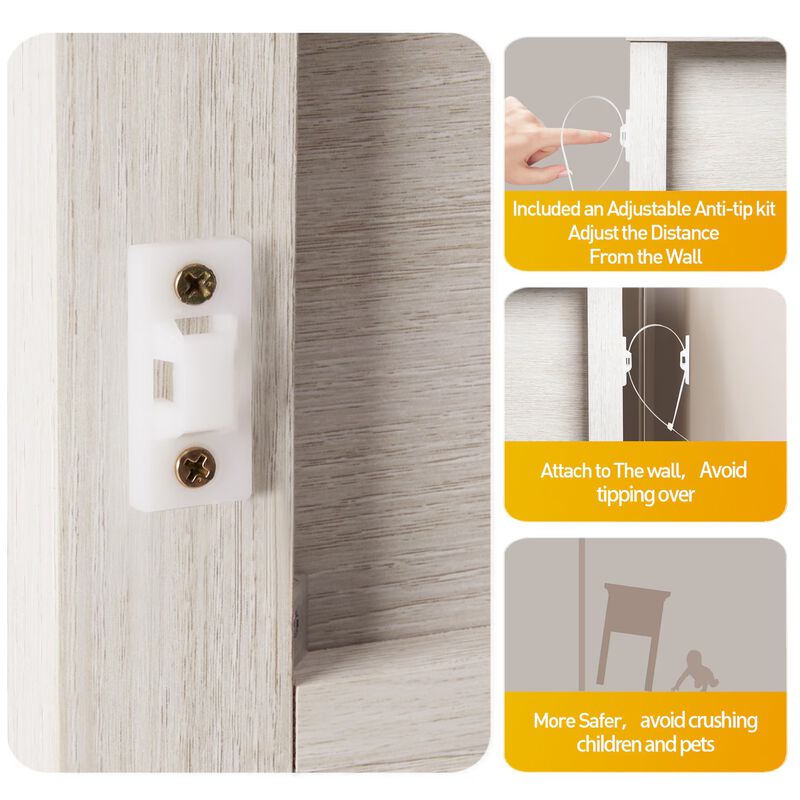 Tuzut 2-Piece Nightstand image number 3