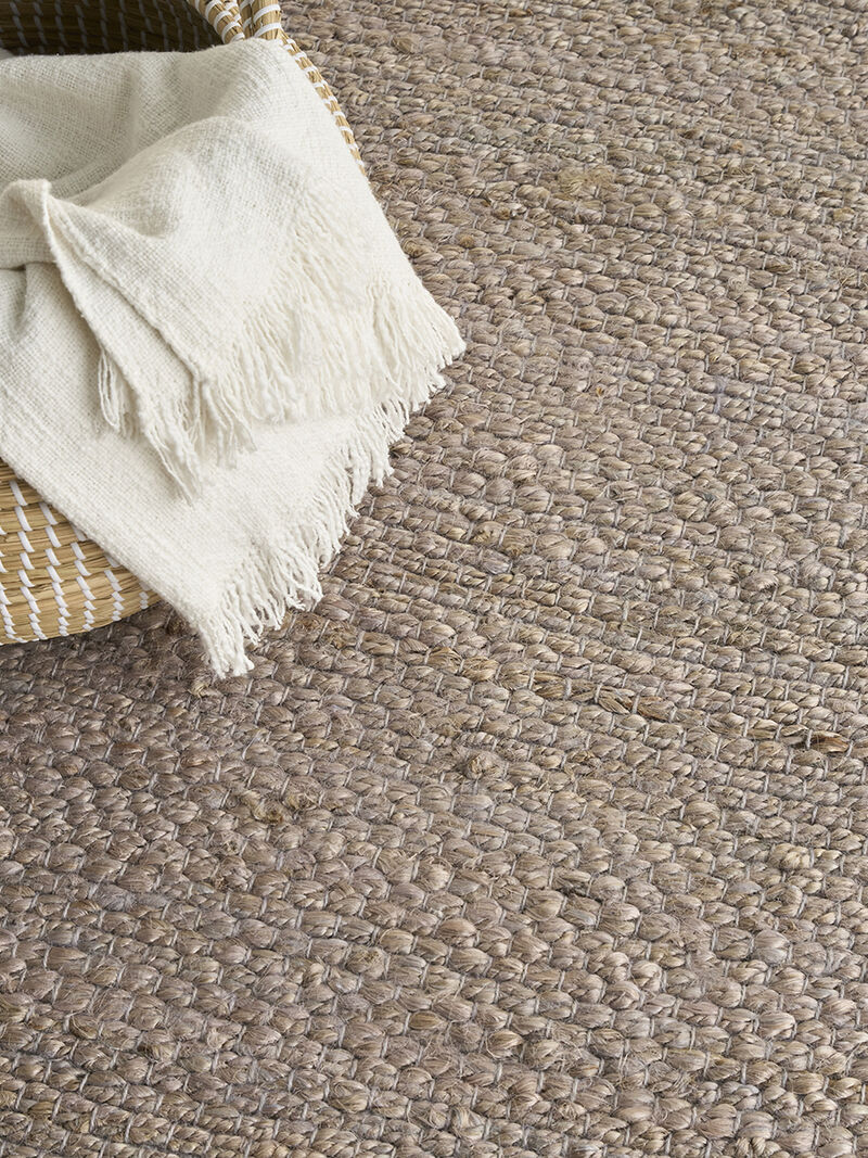 Natural Jute NJT01 Gray 4' x 6' Rug