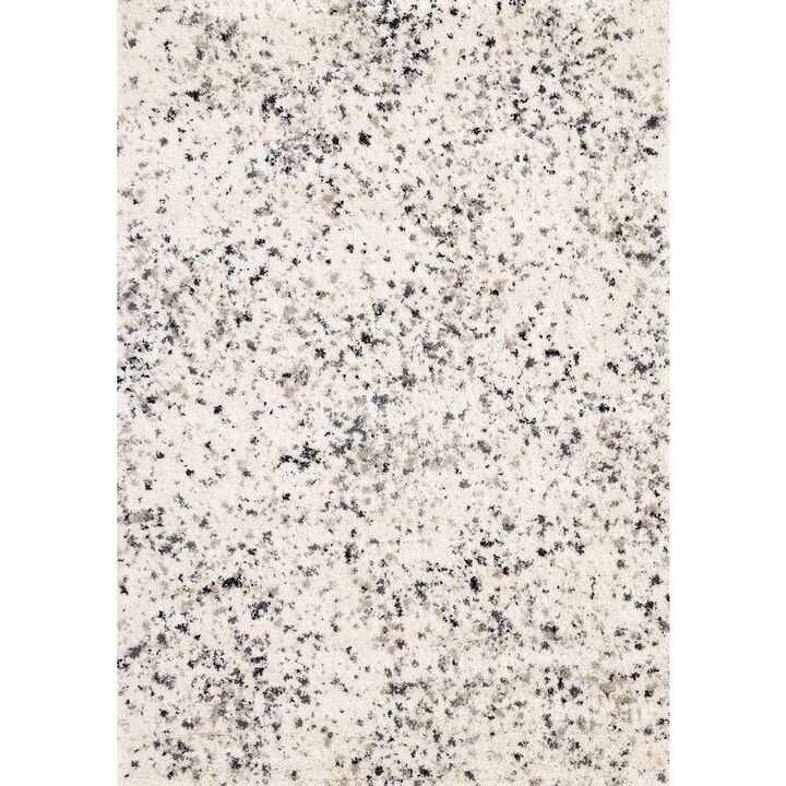 Novelle Home Madison Cream Taupe Grey Soft Speckeled Shag Rug, 7'10 x 10'10