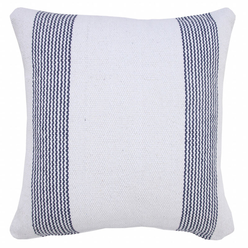 Handcrafted Cotton Geometric Zippered Pillow &ndash; Decorative Cushion for Couch, Chair, or Bed