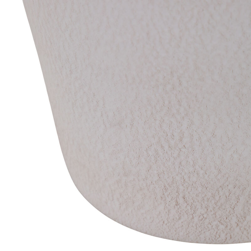 14x9" Twisted Handle Terracotta Vase, White image number 5