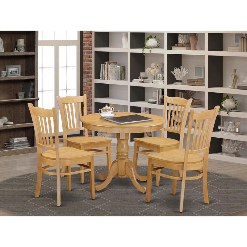 5 Pc Small Kitchen Table set - Kitchen Table and 4 Dining Chairs