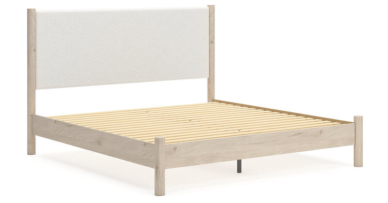 Cadmori King Upholstered Panel Bed image number 4