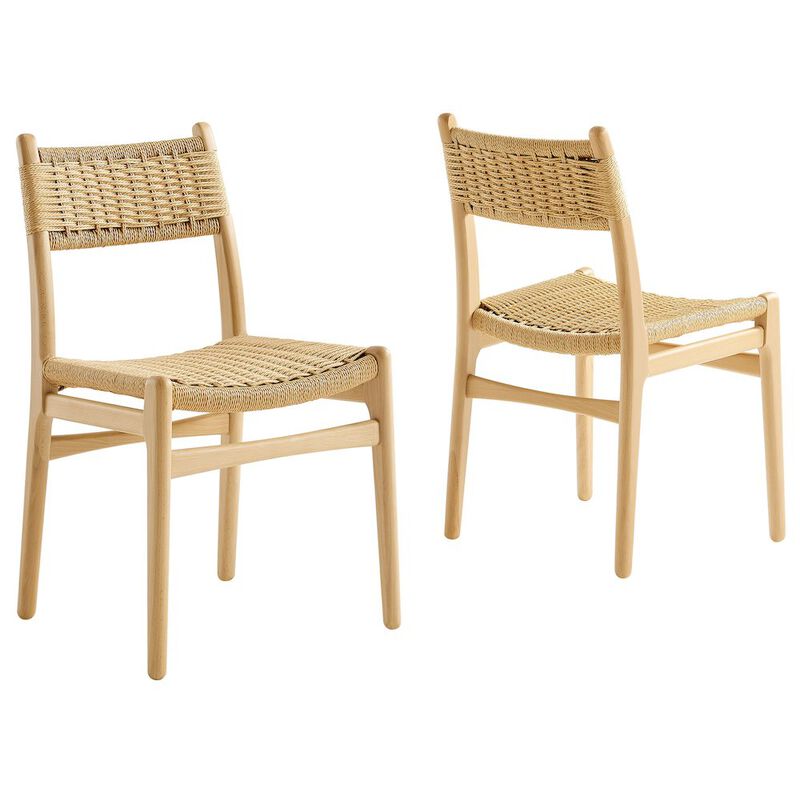 Wynn Rope and Wood Dining Side Chairs Set of 2 image number 0