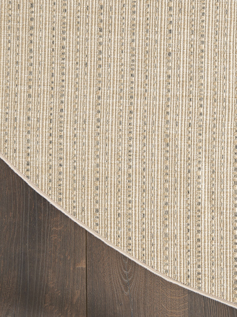 Tulum TLM01 Taupe 8' x Round Rug