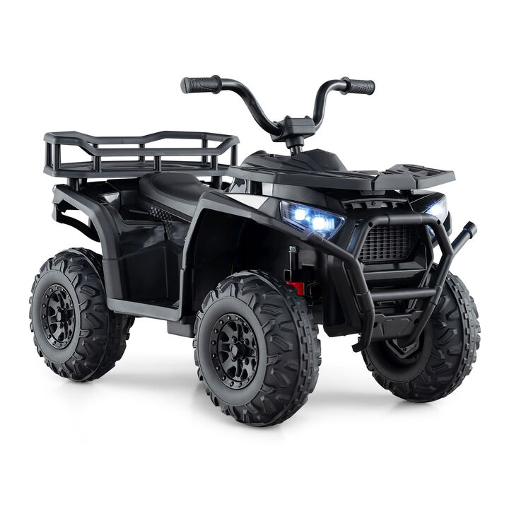 24V Kids Ride-On ATV Quad with LED Lights, Sound Effects and Electric Motor