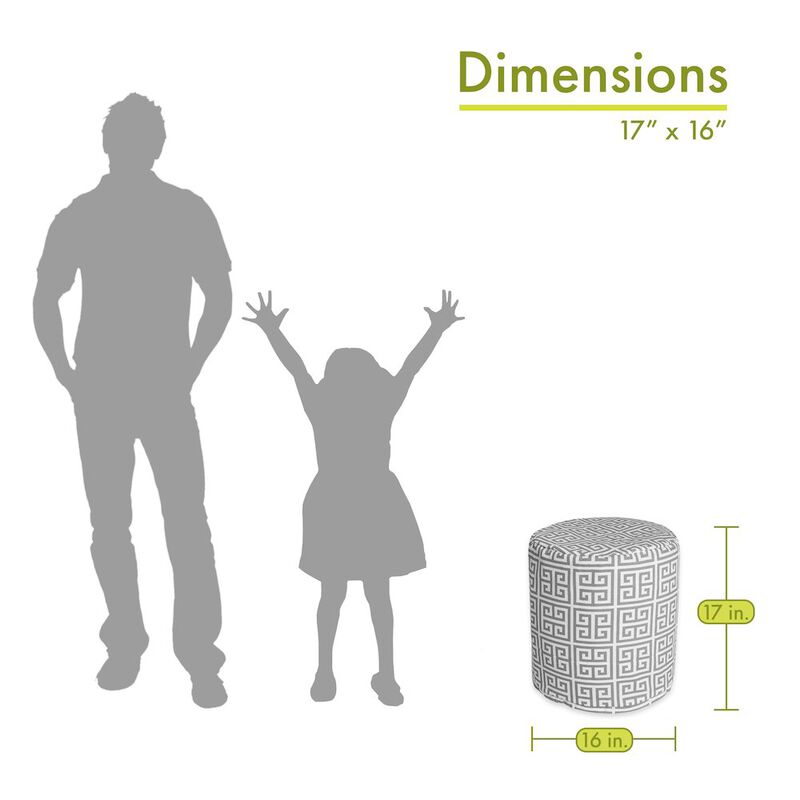 Majestic Home Goods Pouf Towers Gray