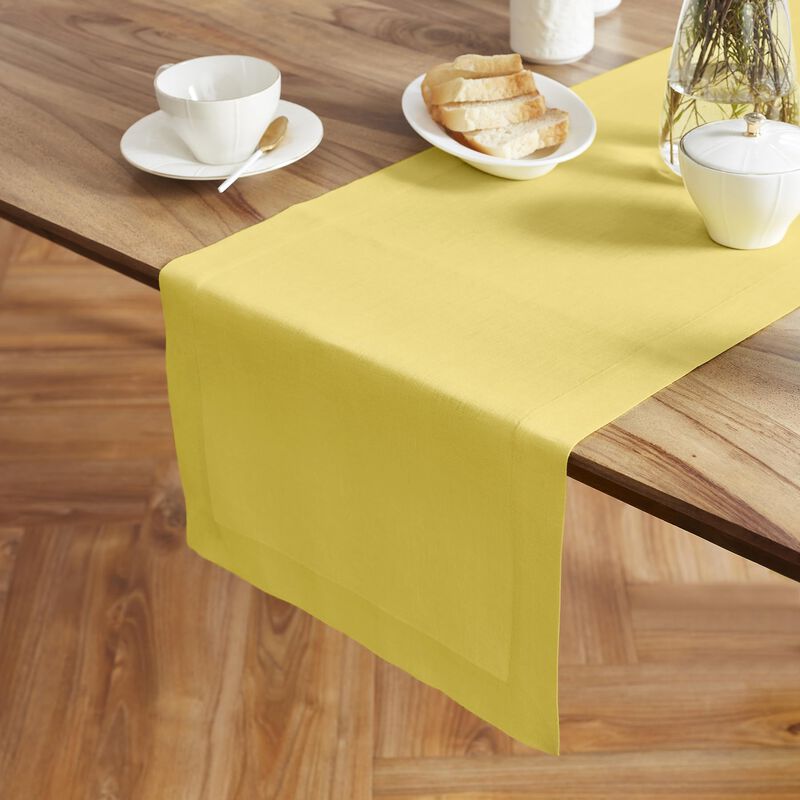 Solino Home 100% Pure Linen Table Runner - Sonoma