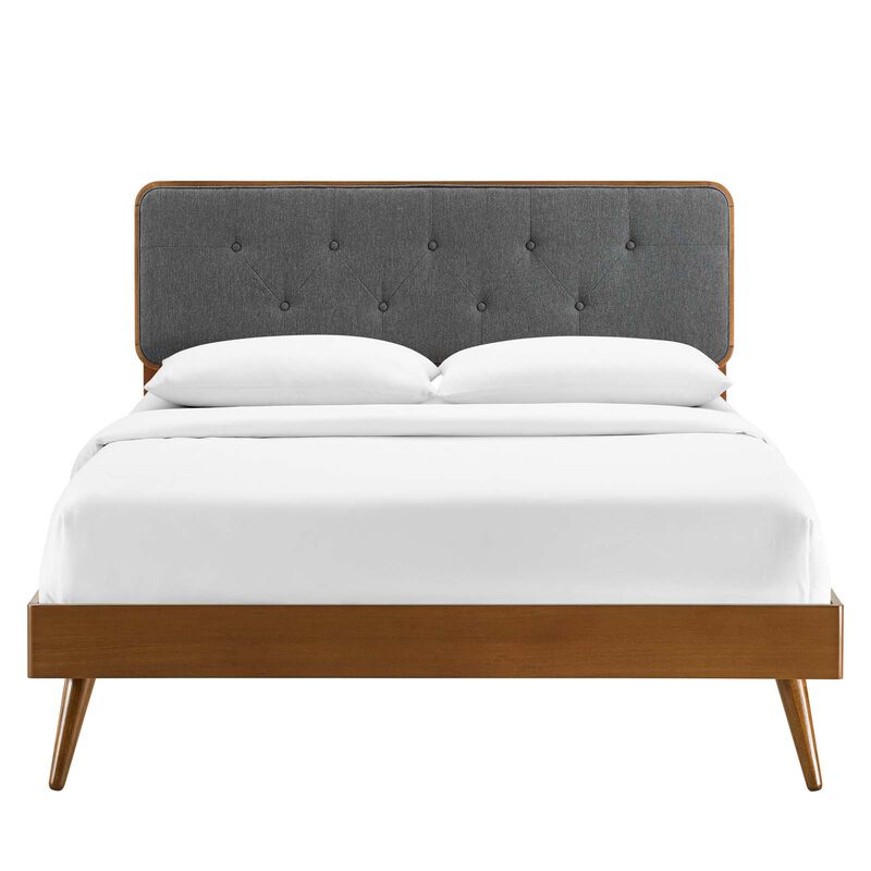 Modway - Bridgette Twin Wood Platform Bed with Splayed Legs