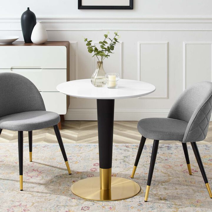 Modway - Zinque 28" Dining Table Gold White