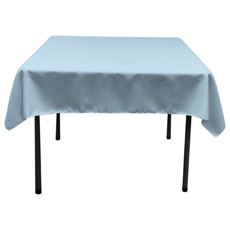 58-Inch Square Polyester Poplin Tablecloth for Dining and Kitchen Tables image number 0