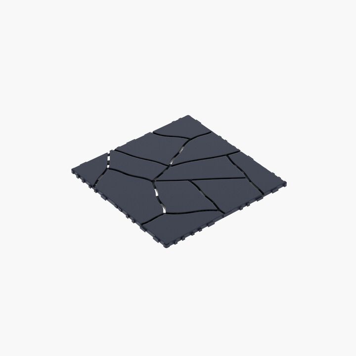Stone Style Interlocking Deck Tiles, 44 Pack 12"x12" Waterproof Patio Flooring for Outdoor and Indoor