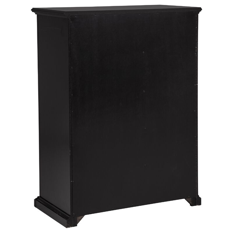Umer Tall Dresser Chest, 6 Drawers, Round Knobs, Plinth Base, Wood image number 5