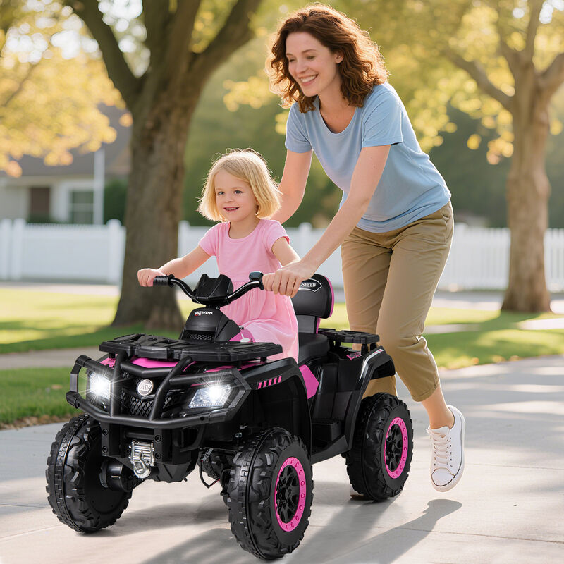 24V Two Seater Kids ATV Vehicle with 4 Motors Music and LED Light Features image number 1