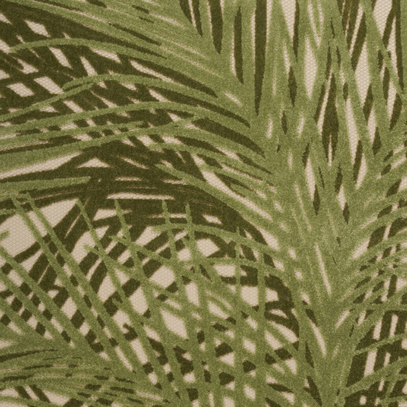 HomeRoots 6' X 9' Ivory And Green Palm Leaf Indoor Outdoor Area Rug image number 2