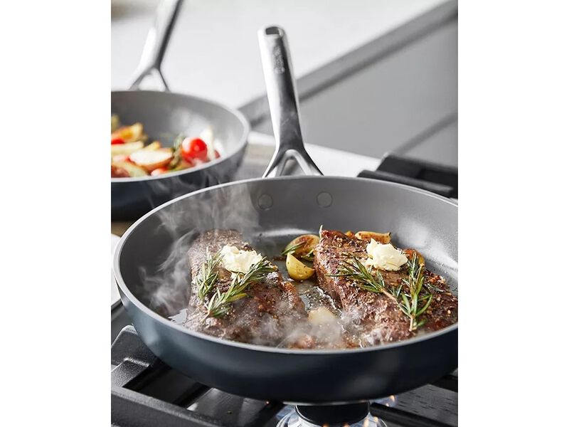 GreenPan GP5 Hard Anodized Healthy Ceramic Nonstick 2-Piece Fry pan Set, 9.5" and 11" image number 3