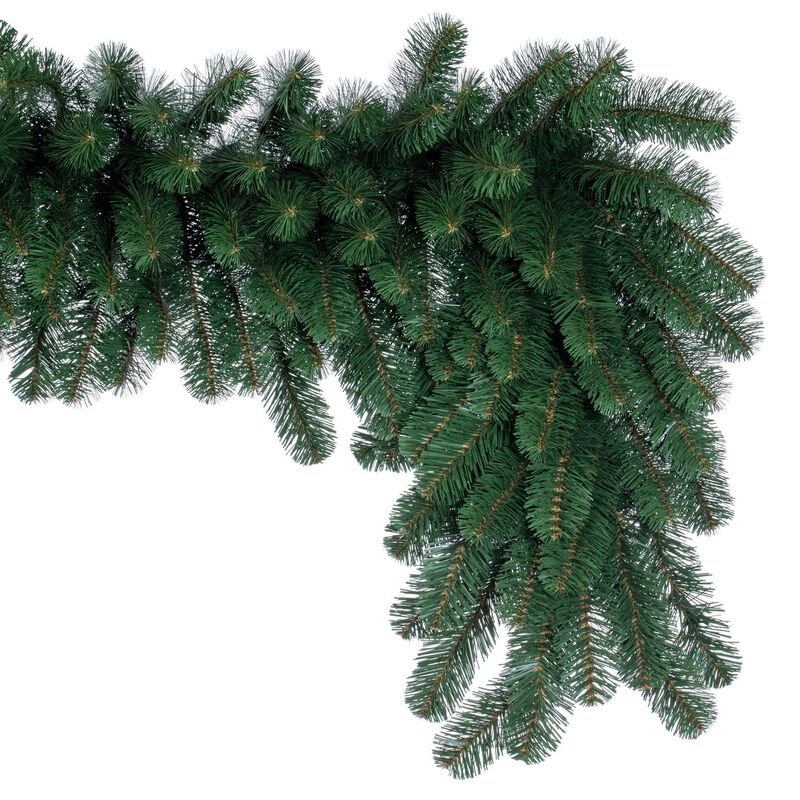 Vickerman 9' Oregon Fir Artificial Christmas Garland, Unlit - Faux Fir Christmas Garland - Indoor Seasonal Home Decor image number 1
