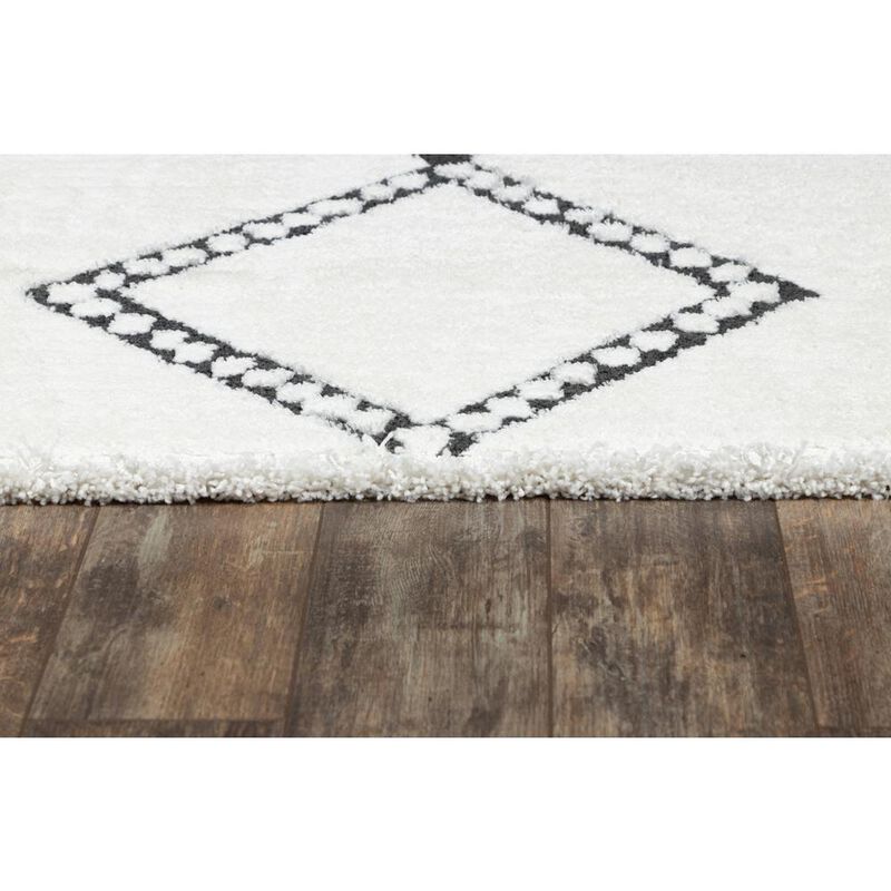 Momeni Contemporary Rectangle Area Rug, Ivory, 2' X 3'