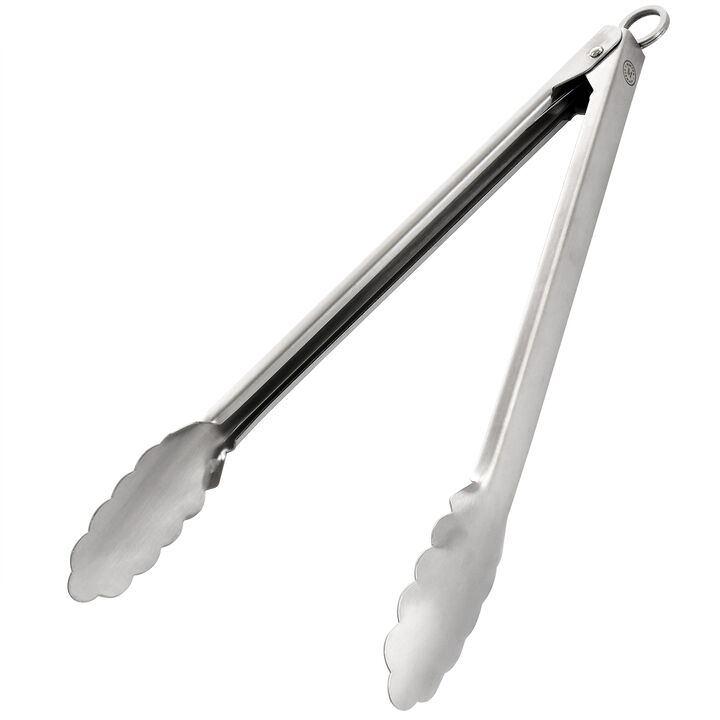 Martha Stewart Stainless Steel Easy-Lock Extra Long Kitchen Tongs