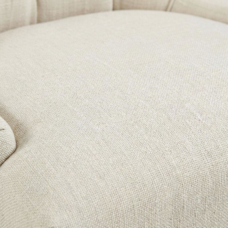 Tufted Upholstered Fabric Dining Chair for Kitchen and Dining Room, Beige image number 5