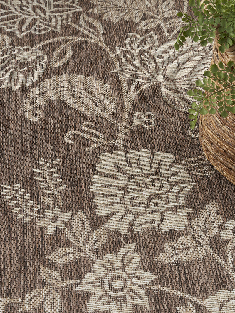 Garden Oasis GOA03 Mocha 6' x 9' Rug