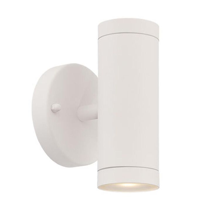 Hivvago White LED Two Light Can Shape Wall Sconce