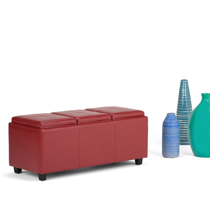 Simpli Home Avalon Storage Ottoman image number 2
