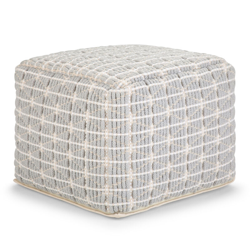Simpli Home Noreen Square Pouf image number 0