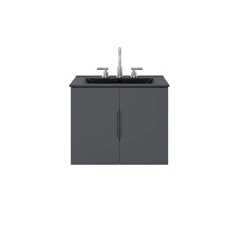 Modway Vitality 24" Bathroom Vanity, 24 Inch, Gray Black image number 2