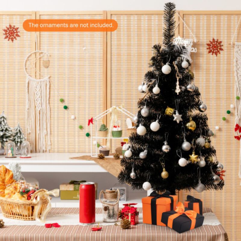 Unlit Artificial Christmas Mini Tree with Plastic Stand