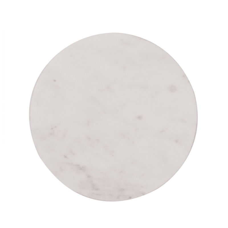 Round Marble Charcuterie or Cutting Board, White image number 0