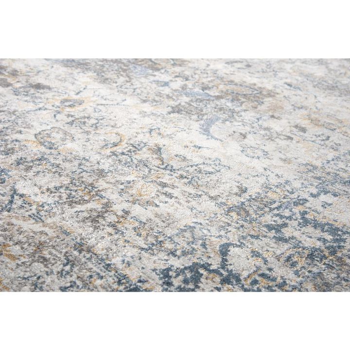 Power Loomed Cut Pile Polypropylene/ Polyester Rug, 3'11" x 5'6"