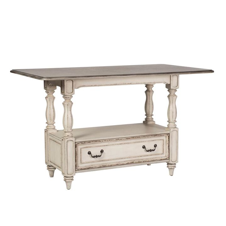 Liberty Furniture Magnolia Manor Gathering Table in Antique White