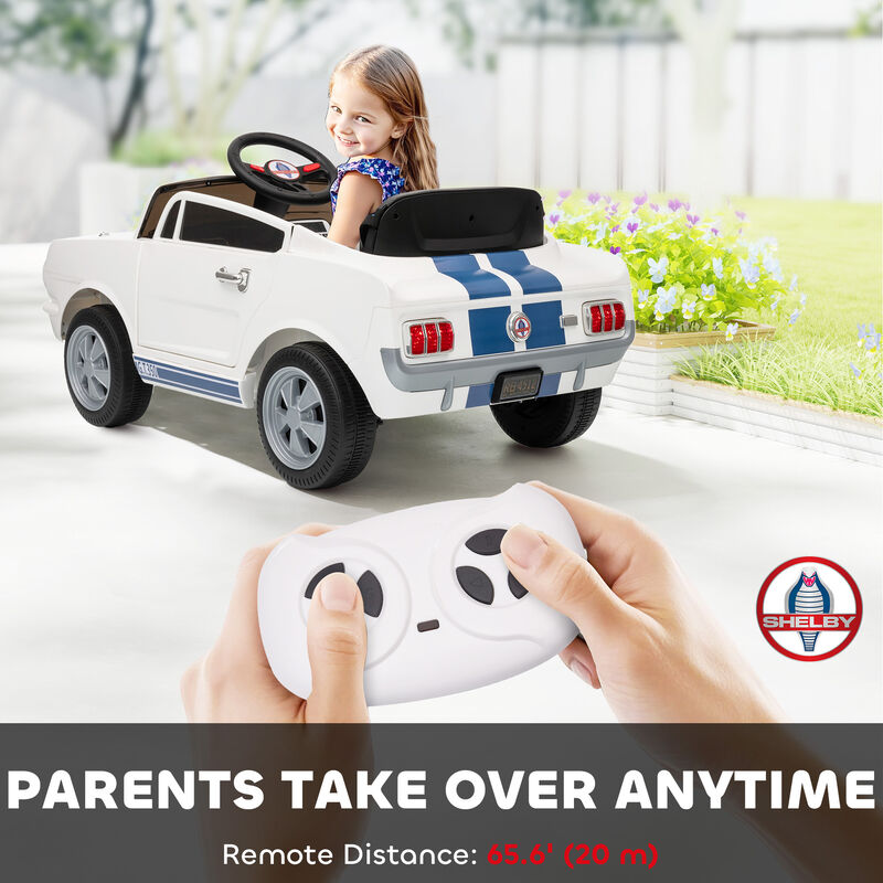 BreeBe Licensed Ford Shelby GT 350 Kids Ride On Car with Remote Control, Adjustable Speed, MP3, Smooth Start, LED Lights image number 4