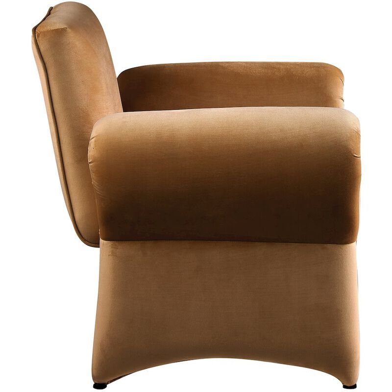 Meridian Furniture Fleurette Saddle Velvet Accent Chair image number 5