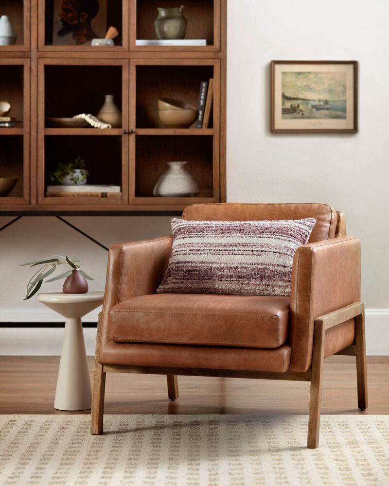 Meg PCJ0002 Burgundy/Ivory 13" x 21" Pillow