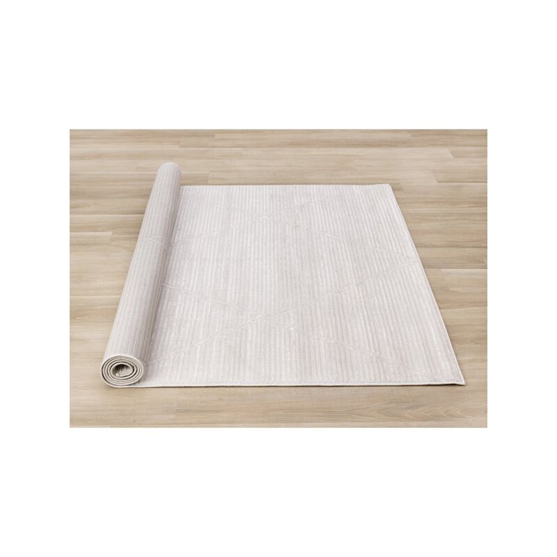 Novelle Home Logan Striped Trellis Soft Cream Area Rug, 5'3 X 7'7 image number 3