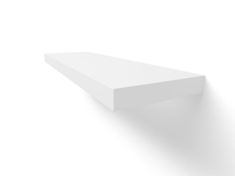 White Painted Floating Shelf image number 5