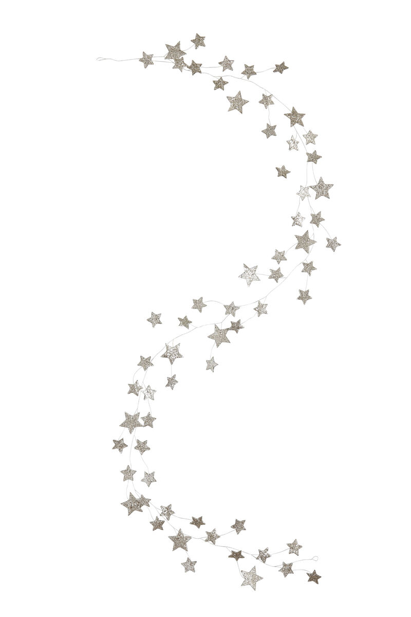 72" Star Shaped Garland with Glitter image number 0