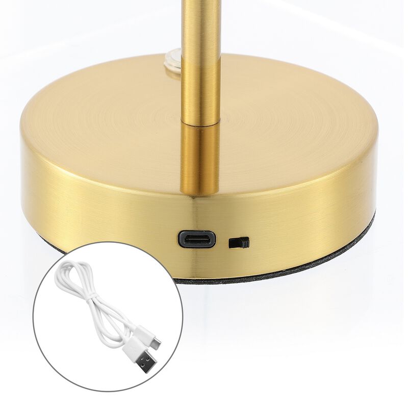 Carson Modern Minimalist Iron Rechargeable Integrated LED Table Lamp