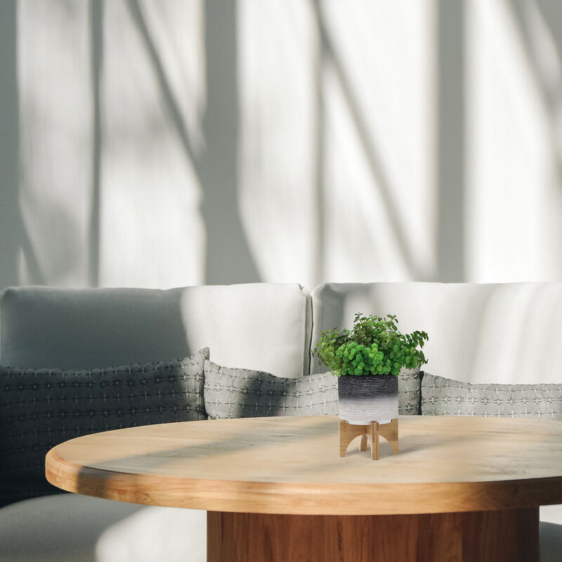 Ceramic 5" Planter On Stand