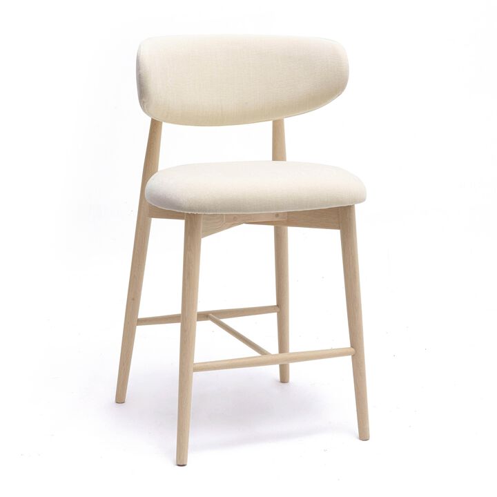 Performance Textured Velvet Counter Stool