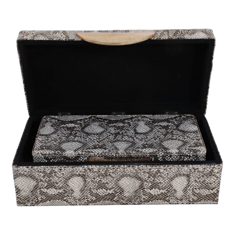 S/2 Shimmer Snakeskin Boxes image number 4