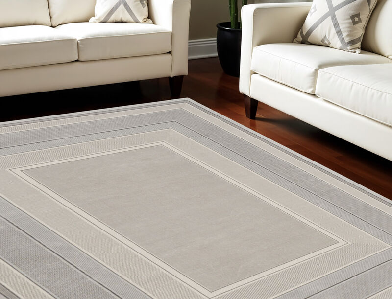 HomeRoots Geometric Non Skid Area Rug image number 1