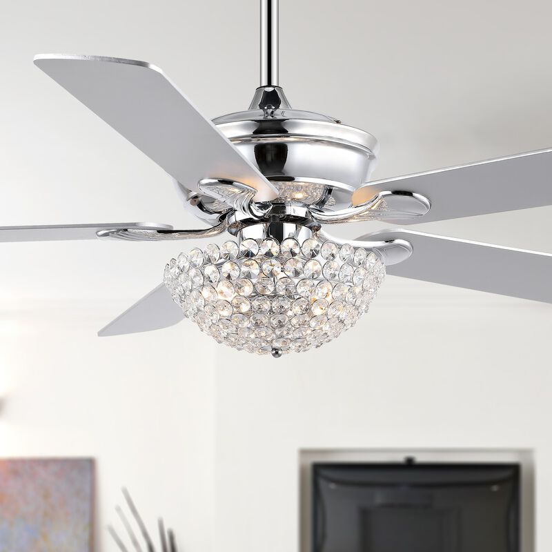 Cammy 3-Light Traditional Transitional Iron LED CEILING FAN