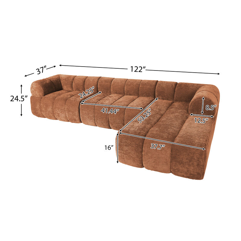 Hiljir Modern L-Shaped Sectional Sofa image number 9