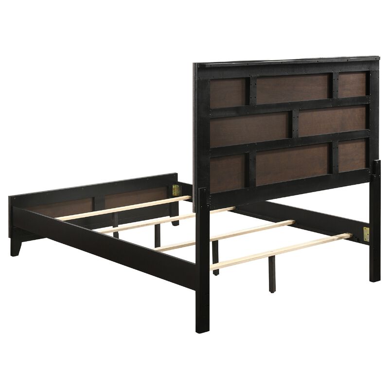 Mela 4pc Queen Bedroom Set, Nightstand Dresser and Mirror, Oak Gray image number 3